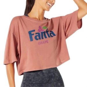 Wildfox | Coca-Cola Fanta Grape Alhambra Cropped Tee Graphic Size Large NWT
